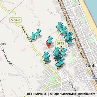 Mappa Via degli Artisti, 64021 Giulianova TE, Italia (0.38375)