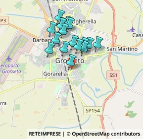 Mappa Via Nino Bixio, 58100 Grosseto GR, Italia (1.54471)
