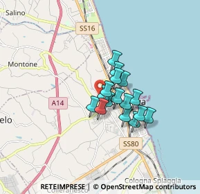Mappa Viale Splendore, 64021 Giulianova TE, Italia (1.095)