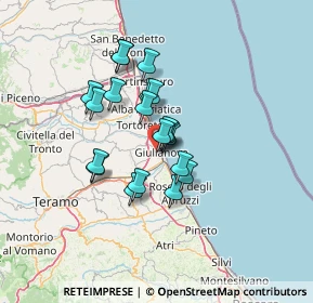 Mappa Viale Splendore, 64021 Giulianova TE, Italia (10.355)