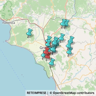 Mappa Via Ruggero Leoncavallo, 58100 Grosseto GR, Italia (9.6855)