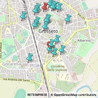 Mappa Via Enrico Tazzoli, 58100 Grosseto GR, Italia (0.59)
