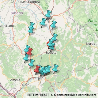 Mappa Via Giovanni Falcone, 06049 Spoleto PG, Italia (16.729)