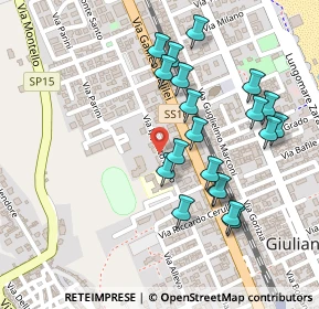 Mappa Via Leopardi, 64021 Giulianova TE, Italia (0.2465)