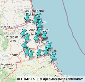 Mappa Via Giacomo Leopardi, 64021 Giulianova TE, Italia (12.13368)