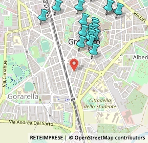 Mappa Via Martiri di Belfiore, 58100 Grosseto GR, Italia (0.5875)