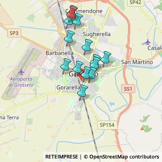 Mappa Via Martiri di Belfiore, 58100 Grosseto GR, Italia (1.58571)