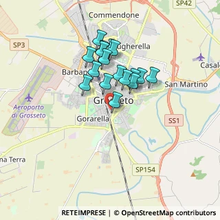Mappa Via Martiri di Belfiore, 58100 Grosseto GR, Italia (1.44941)