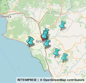 Mappa Via Martiri di Belfiore, 58100 Grosseto GR, Italia (8.71917)