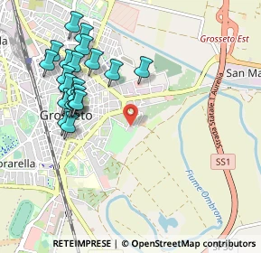 Mappa Via Pier Luigi da Palestrina, 58100 Grosseto GR, Italia (1.12)
