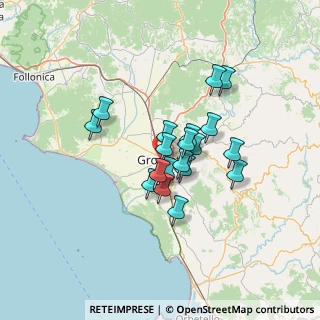 Mappa Via Andrea del Verrocchio, 58100 Grosseto GR, Italia (10.072)