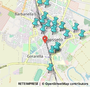 Mappa Via Andrea del Verrocchio, 58100 Grosseto GR, Italia (0.9265)