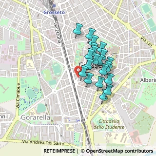 Mappa Via Alfieri, 58100 Grosseto GR, Italia (0.352)