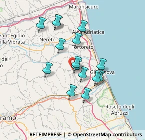 Mappa Via della Croce, 64023 Mosciano Sant'Angelo TE, Italia (6.206)