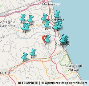 Mappa Via della Croce, 64023 Mosciano Sant'Angelo TE, Italia (7.07316)