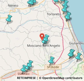 Mappa Via della Croce, 64023 Mosciano Sant'Angelo TE, Italia (6.29)