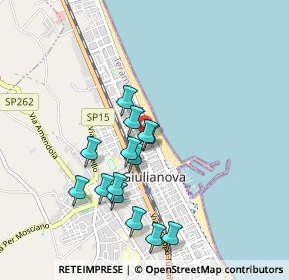 Mappa Via Amerigo Vespucci, 64021 Giulianova TE, Italia (0.86857)