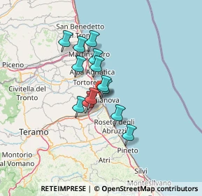 Mappa Via Eugenio Curiel, 64021 Giulianova TE, Italia (9.79)