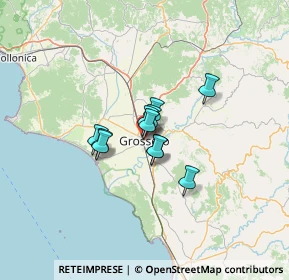 Mappa Via Galileo Galilei, 58100 Grosseto GR, Italia (7.53273)