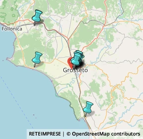 Mappa Via dei Grifoni d'Oro, 58100 Grosseto GR, Italia (7.65357)