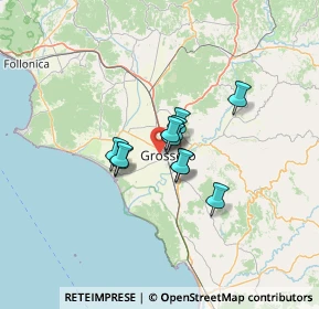 Mappa Via dei Grifoni d'Oro, 58100 Grosseto GR, Italia (7.85727)