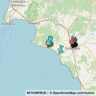 Mappa Viale Tirreno, 58043 Castiglione della Pescaia GR, Italia (14.039)