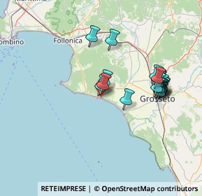 Mappa Viale Tirreno, 58043 Castiglione della Pescaia GR, Italia (14.6065)