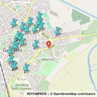 Mappa Via Pietro Mascagni, 58100 Grosseto GR, Italia (0.7075)