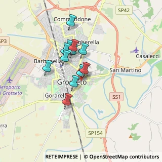 Mappa Via Arrigo Boito, 58100 Grosseto GR, Italia (1.36833)