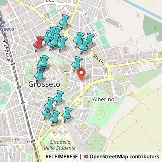 Mappa Via Arrigo Boito, 58100 Grosseto GR, Italia (0.581)