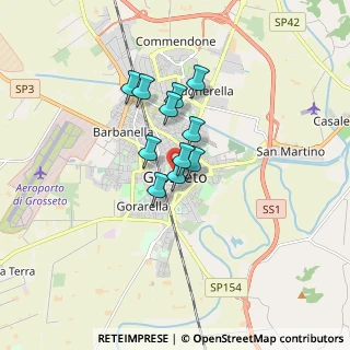 Mappa Via Massimo D'Azeglio, 58100 Grosseto GR, Italia (1.11727)