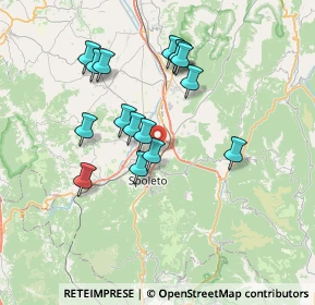 Mappa Via Sandro Pertini, 06049 Spoleto PG, Italia (6.87063)