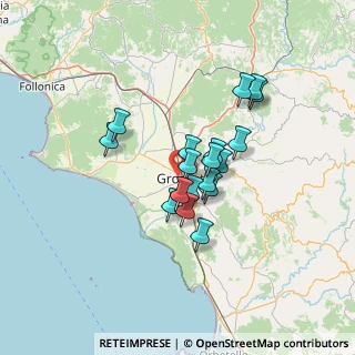 Mappa Via Luigi Ugolini, 58100 Grosseto GR, Italia (10.26421)