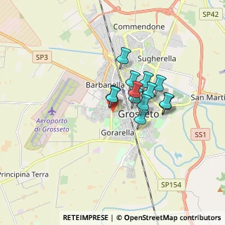 Mappa Via Giambattista Tiepolo, 58100 Grosseto GR, Italia (1.20846)