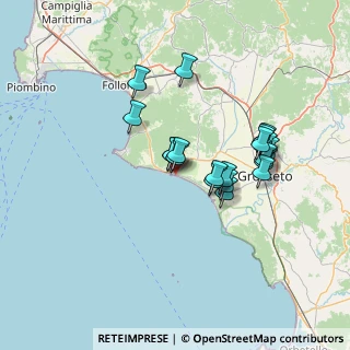 Mappa Via Arenile, 58043 Castiglione della Pescaia GR, Italia (12.057)
