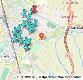 Mappa Via A. Casella, 58100 Grosseto GR, Italia (1.0535)