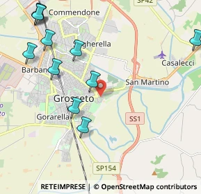 Mappa Via A. Casella, 58100 Grosseto GR, Italia (2.70818)
