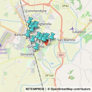 Mappa Piazza Donatori del Sangue, 58100 Grosseto GR, Italia (1.40467)