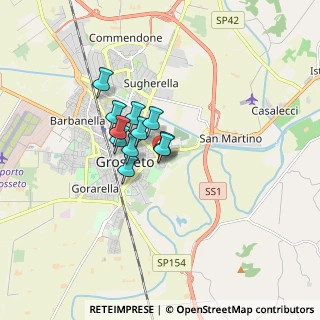 Mappa Via Maurice Ravel, 58100 Grosseto GR, Italia (1.05818)