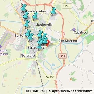 Mappa Piazza Donatori del Sangue, 58100 Grosseto GR, Italia (1.84692)