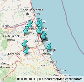 Mappa Via Sabotino, 64021 Giulianova TE, Italia (9.325)