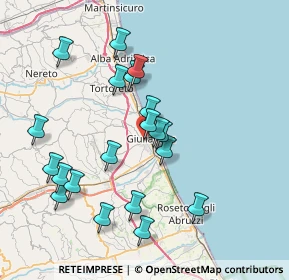 Mappa Via Ciafardoni, 64021 Giulianova TE, Italia (7.907)