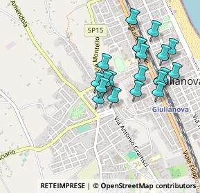 Mappa Via Ciafardoni, 64021 Giulianova TE, Italia (0.422)