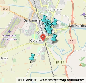 Mappa Via Filippo Meda, 58100 Grosseto GR, Italia (1.12667)
