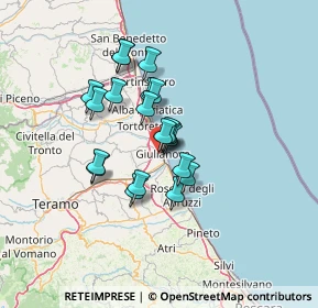 Mappa Piazza Bruno Buozzi, 64021 Giulianova TE, Italia (10.4105)