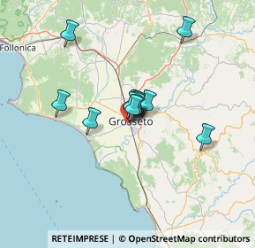 Mappa Via Pio Viazzi, 58100 Grosseto GR, Italia (9.1225)