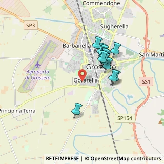 Mappa Via Antonio Labriola, 58100 Grosseto GR, Italia (1.54867)