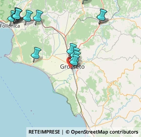 Mappa Via Carlo Sforza, 58100 Grosseto GR, Italia (21.62533)
