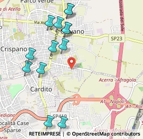 Mappa Via Ludwig Van Beethoven, 80023 Caivano NA, Italia (1.23)