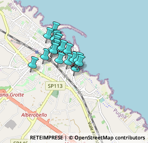 Mappa Via Dante Alighieri, 70043 Monopoli BA, Italia (0.6235)